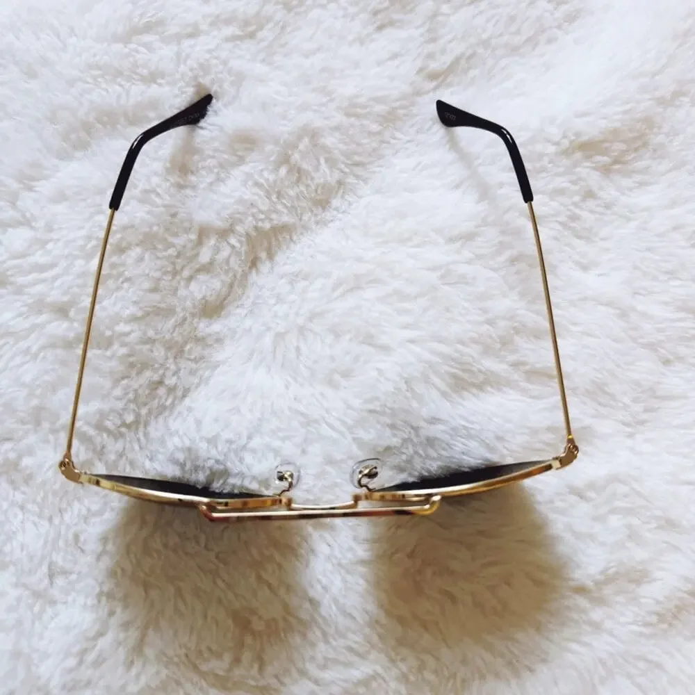 Tommy Gold Minimalist Aviator Sunglasses